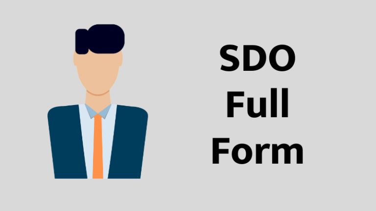 SDO Full Form in Marathi, sdo meaning in marathi